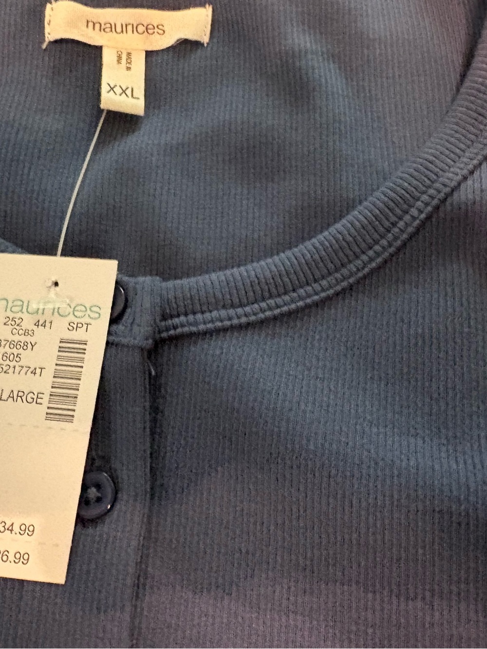 Maurices Black and Blue Women’s Short Sleeve Tops - Picture 5 of 6